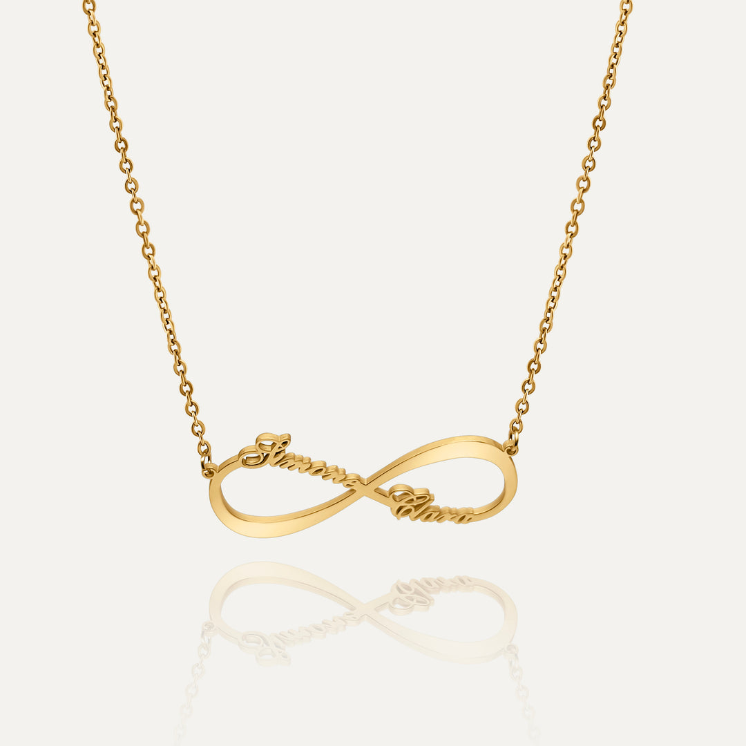 Infinity Navnehalskæde (Guld)
