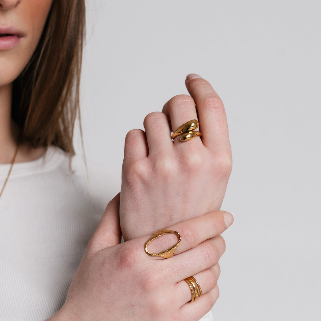 Orella Ring (Guld) AMANTÉ COPENHAGEN