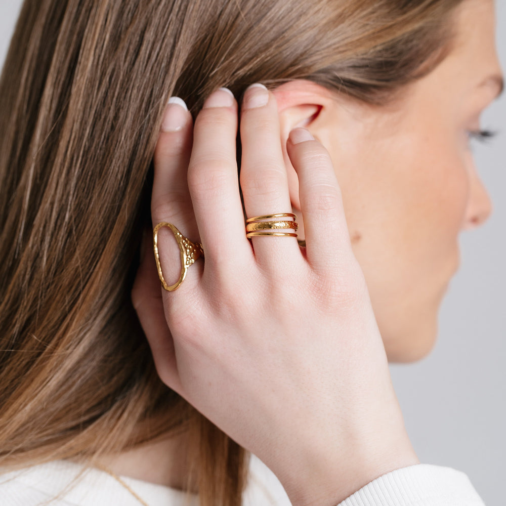 Orella Ring (Guld) AMANTÉ COPENHAGEN