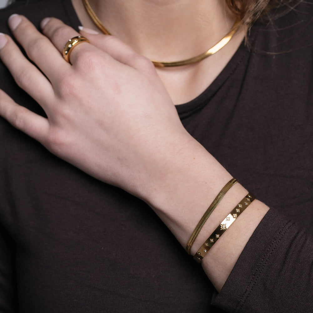 Snake Armbånd (Guld) AMANTÉ COPENHAGEN