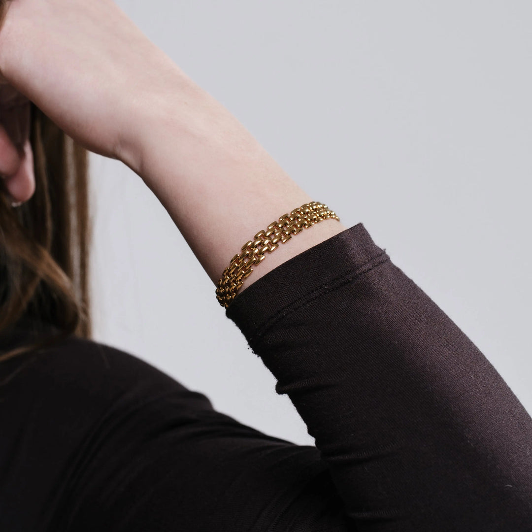 Serena Link Armbånd (Guld) AMANTÉ COPENHAGEN
