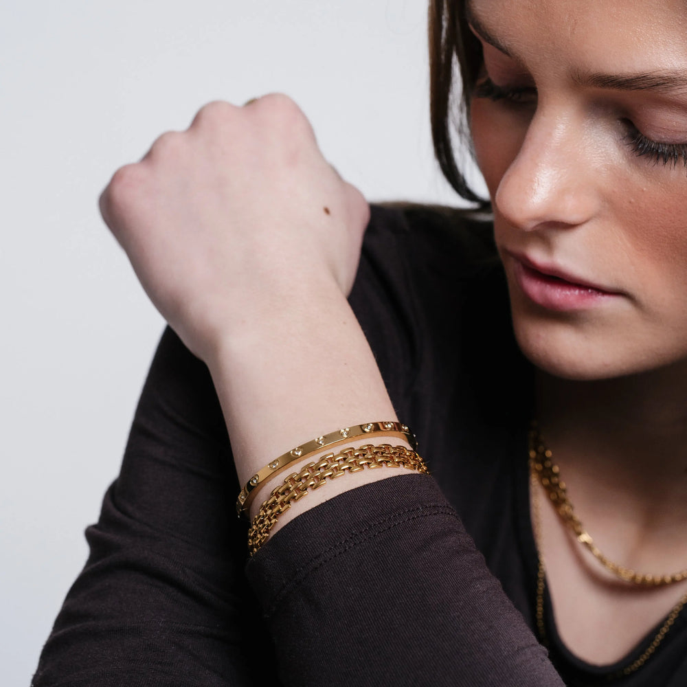 Serena Link Armbånd (Guld) AMANTÉ COPENHAGEN
