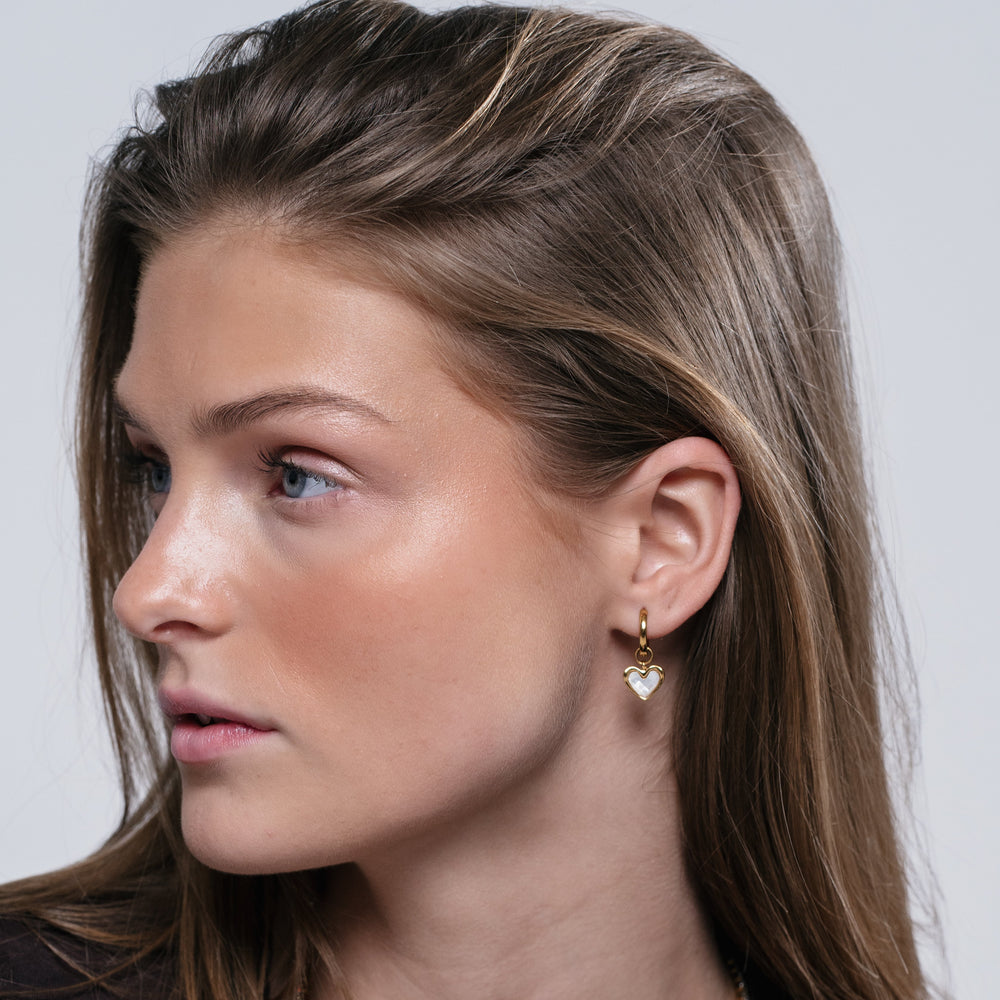 Heart Hoops (Guld) AMANTÉ COPENHAGEN