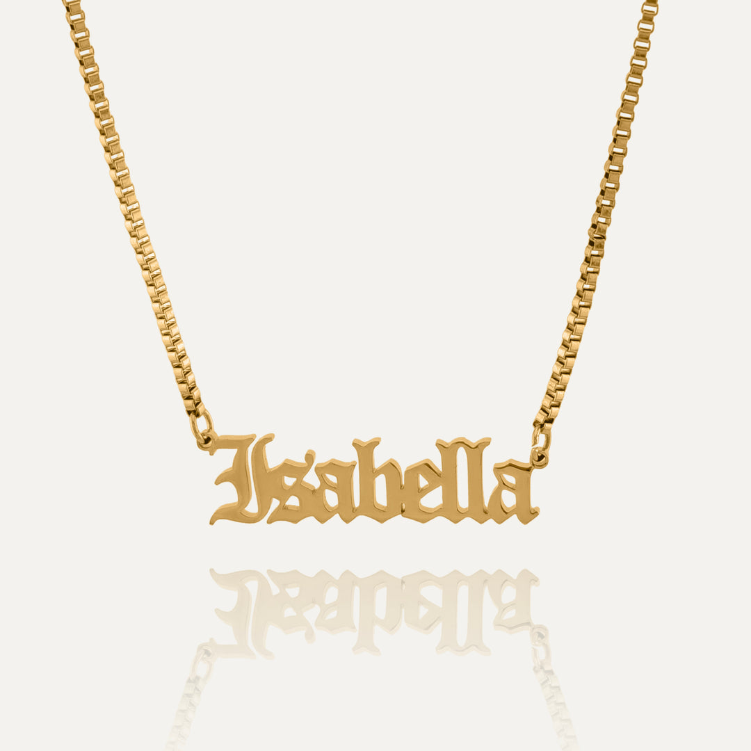 Gothic Old enligsh navnehalskæde