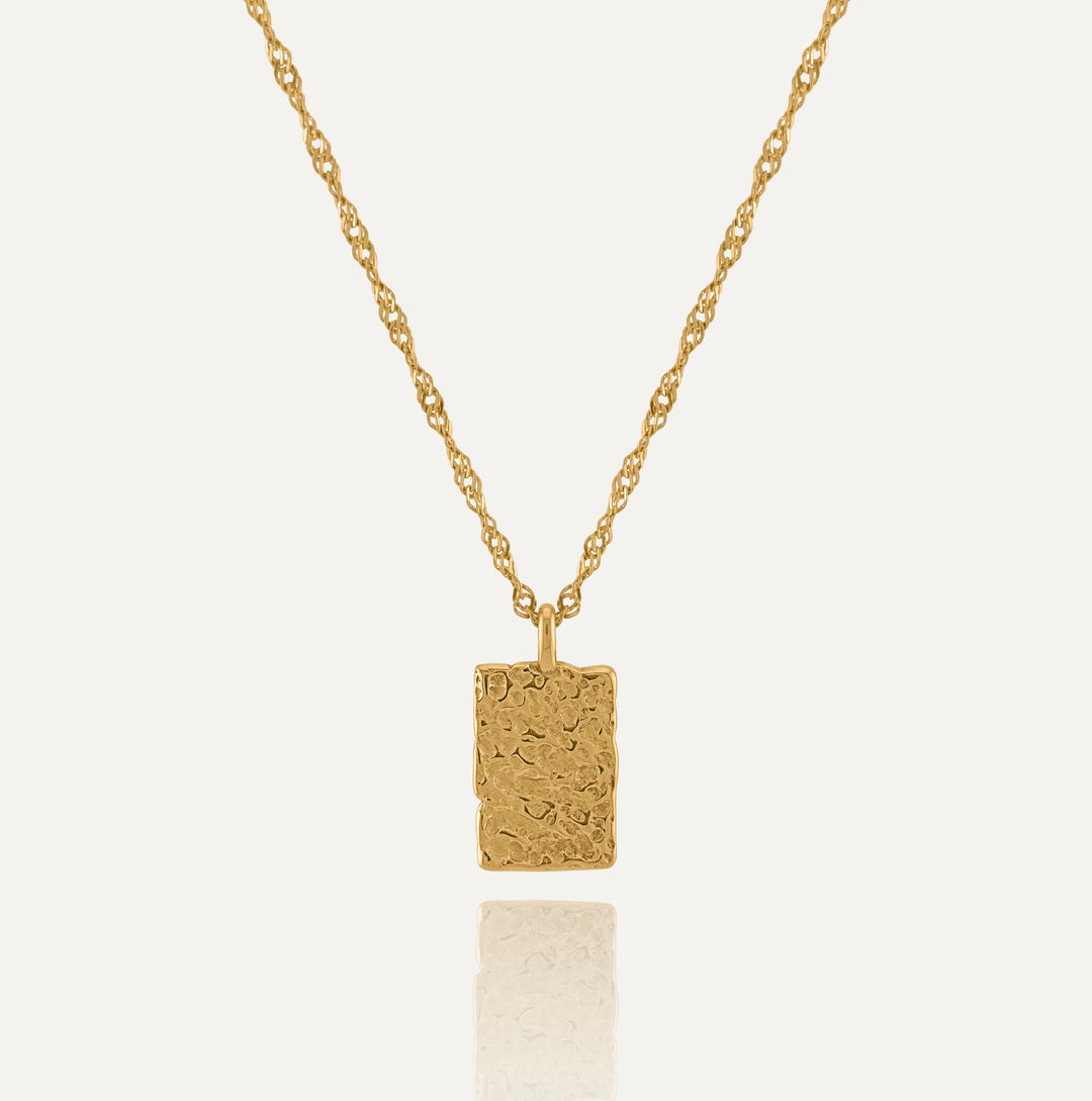 Hammered Halskæde (Guld)