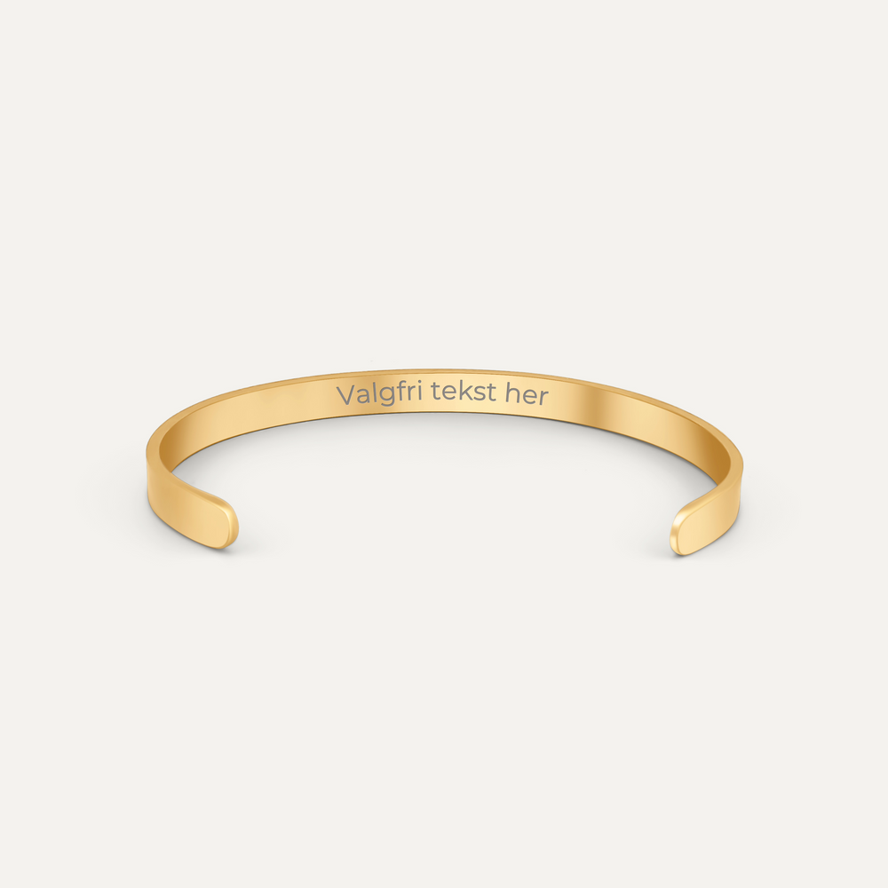 Klassisk Cuff Armbånd (Guld)
