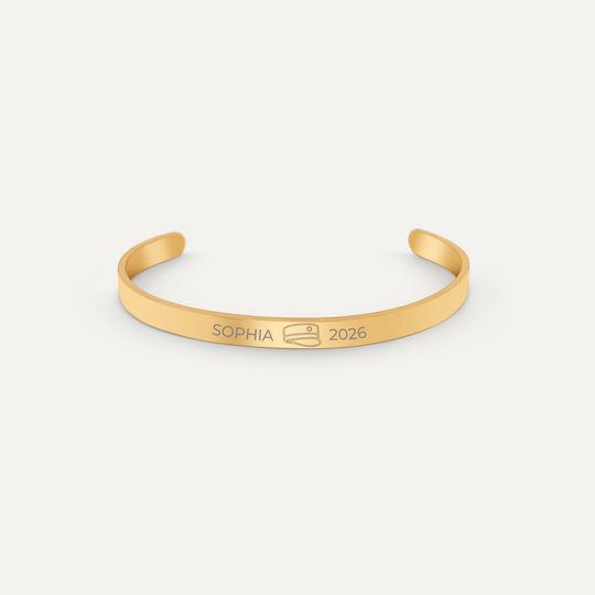 Studenterhue Armbånd (Guld)