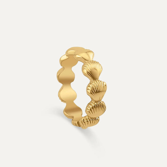 Shell Ring (Guld) AMANTÉ COPENHAGEN
